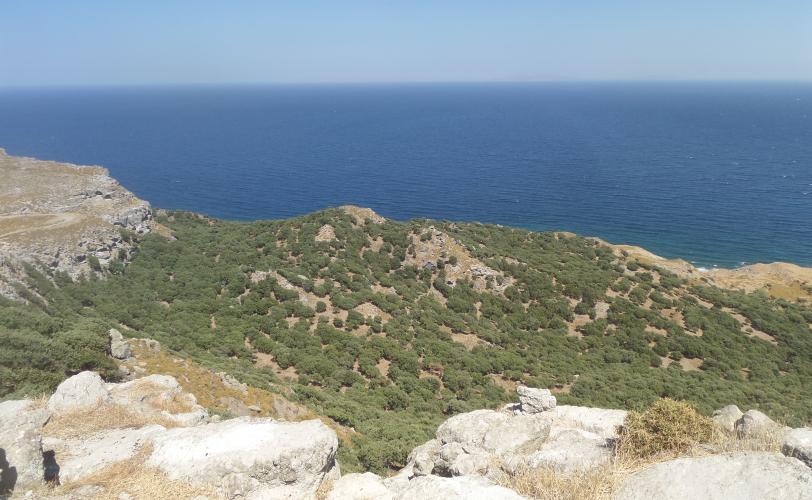 Θέαση της θαλάσσιας περιοχής στα βόρεια από το οχυρό του Αγίου Αλεξίου