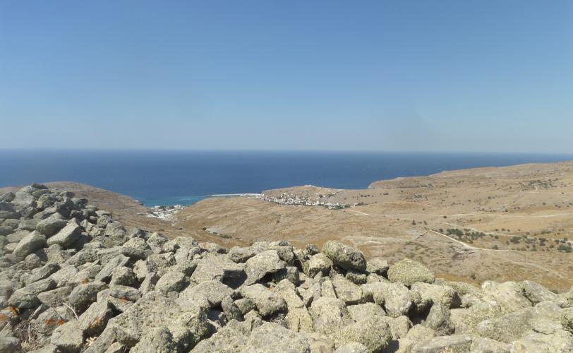 Άποψη του οικισμού του Αγίου Ευστρατίου από το οχυρό