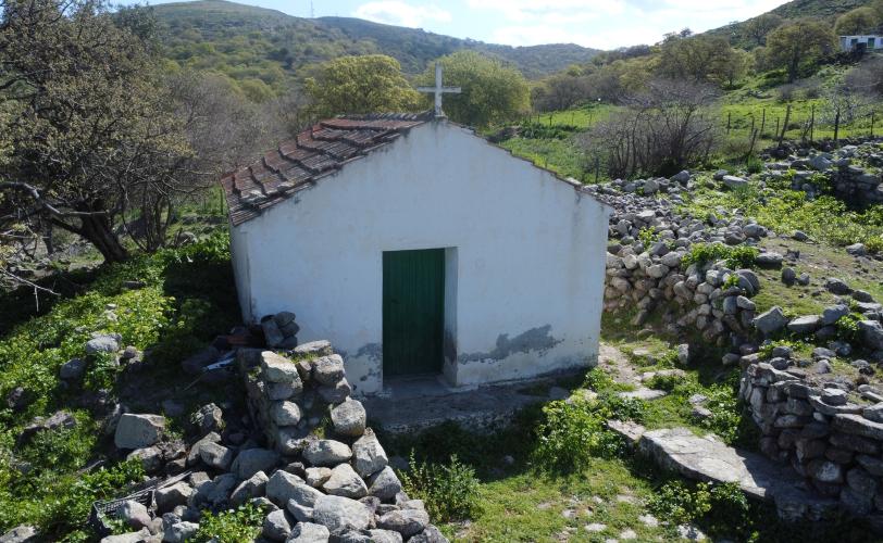 Άποψη του ναΐσκου της Κοίμησης Θεοτόκου όπως διατηρείται σήμερα
