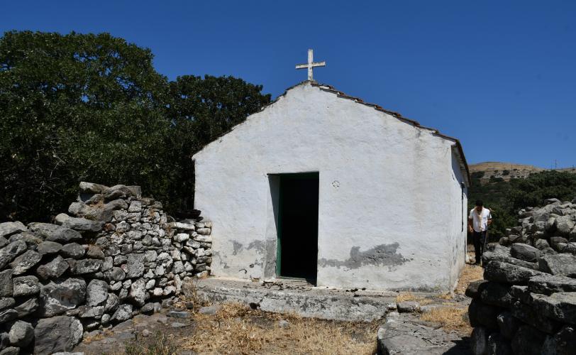 Άποψη του ναΐσκου της Κοίμησης Θεοτόκου όπως διατηρείται σήμερα