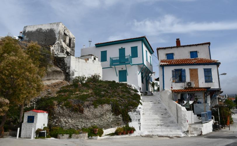 Άποψη του διασωθέντος παραδοσιακού τμήματος του οικισμού