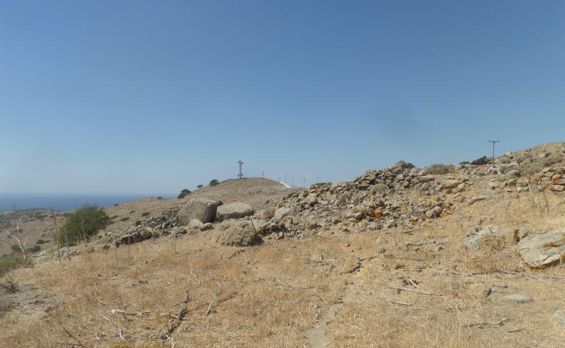 Άποψη των καταλοίπων του ναΐσκου του Αγίου Ιωάννη του Ελεήμονος