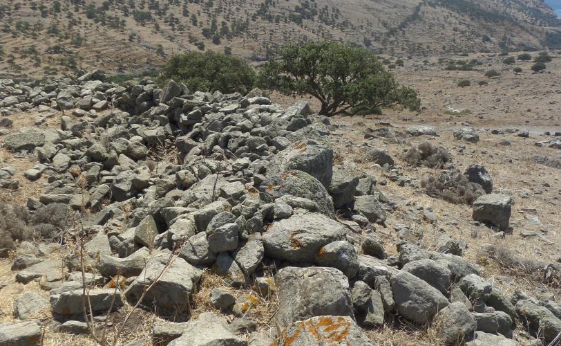 Τμήμα του ανατολικού τείχους του οχυρού