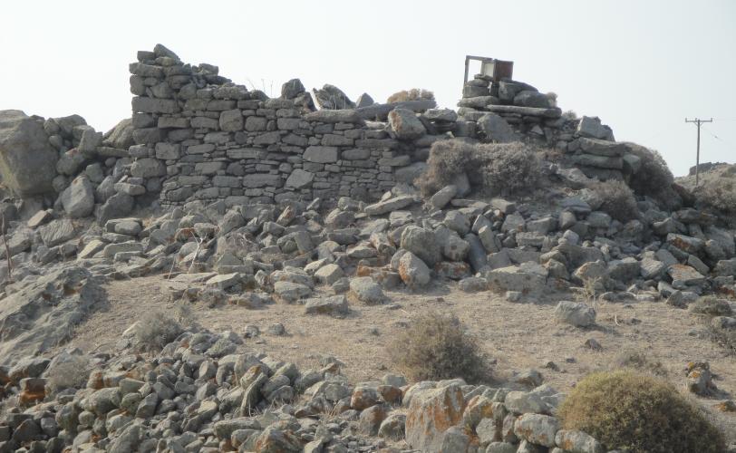 Άποψη των καταλοίπων του ναΐσκου του Αγίου Ιωάννη του Ελεήμονος